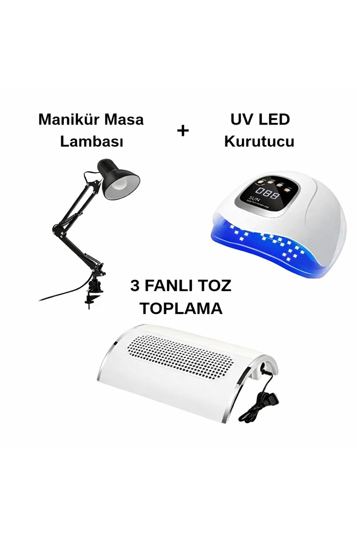 Fontenay Paris Protez Tırnak Seti ( Manikür Masa Lambası + UV LED