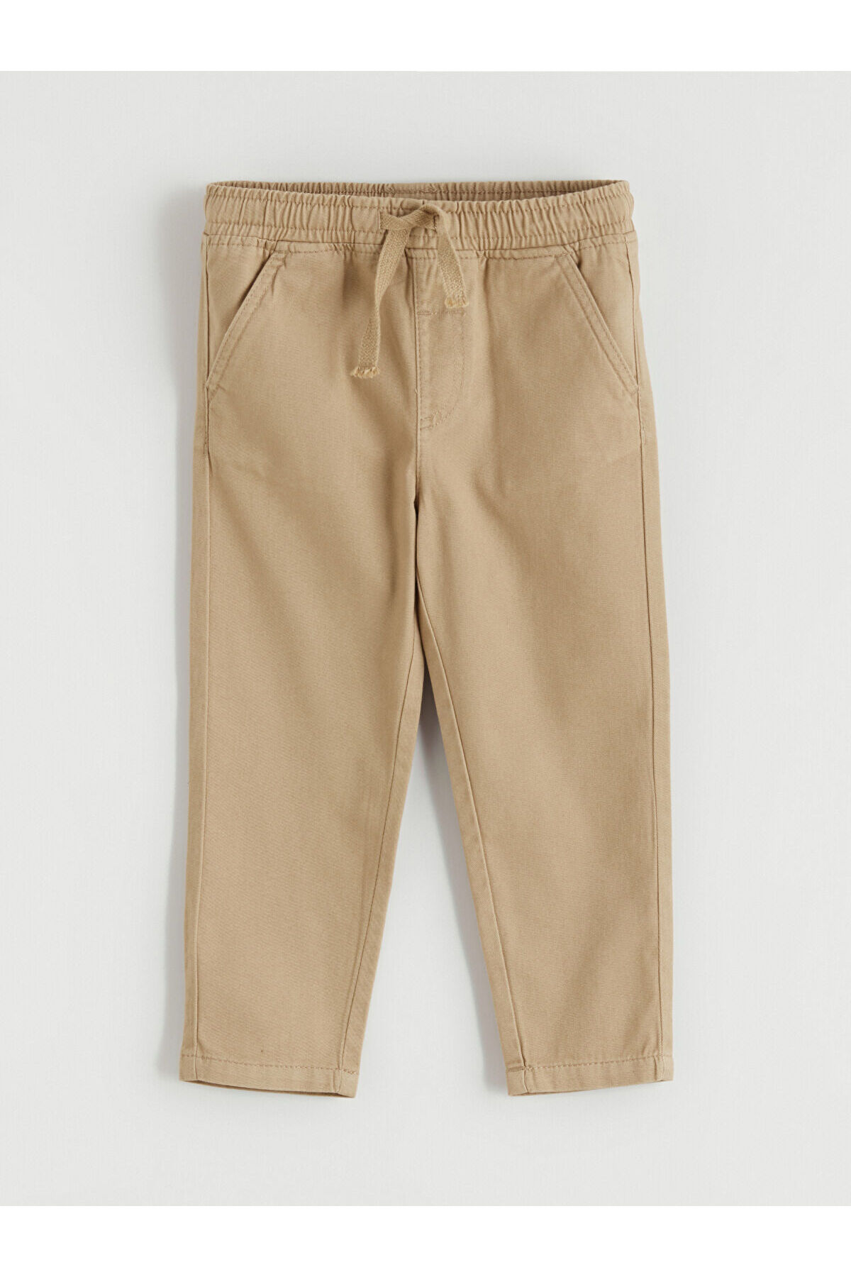 LC Waikiki Elsiva Collection Bej Erkek Çocuk Gabardin Gömlek ve Pantolon fotoğrafı 5 (önizleme)