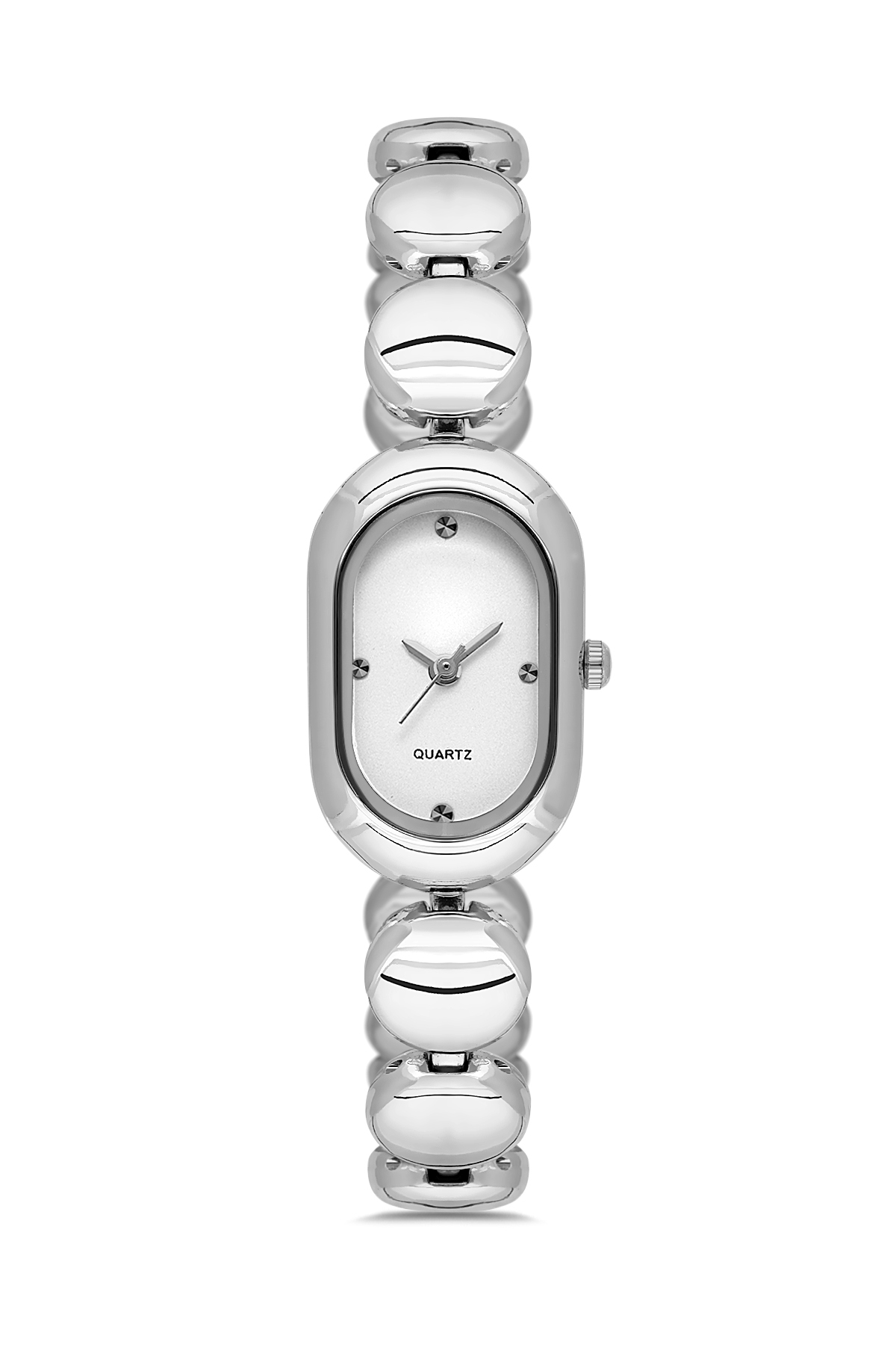 Women's Oval Vintage Silver colored steel Wrist Watch TCTSN001601S0466