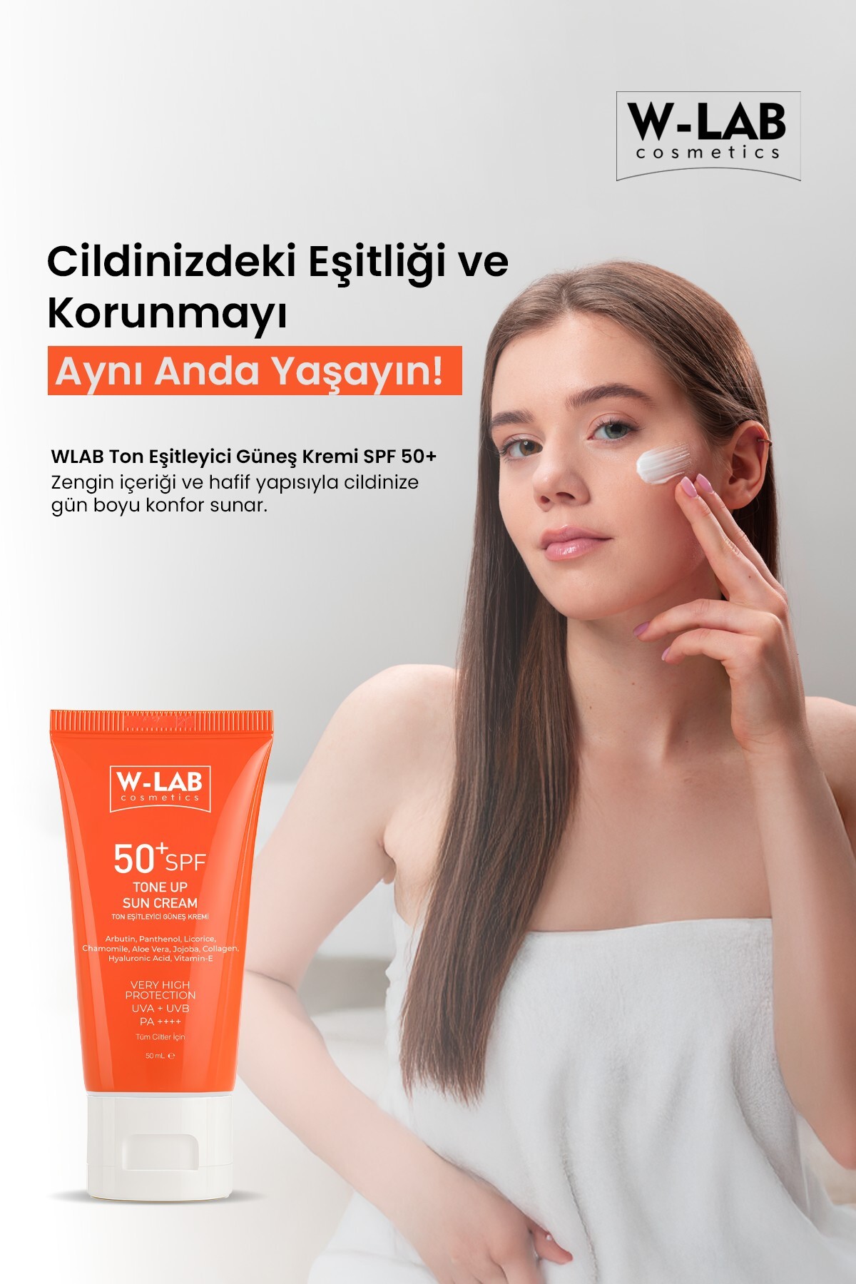 Tone UP Ton Eşitleyici Güneş Kremi 50+SPF 50 ml. — WLAB-U-336 — تصویر 3 از 5