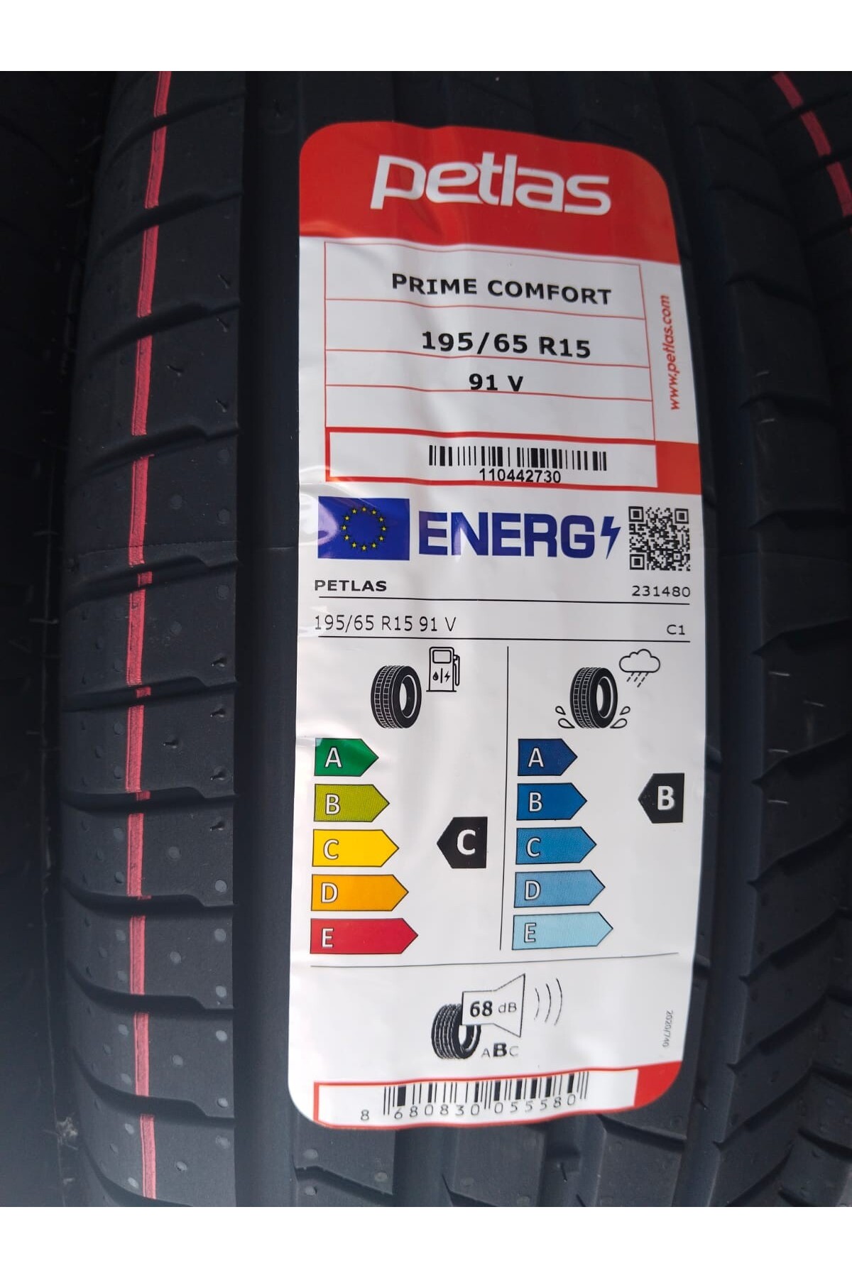 しょみれ195／65R16 Petlas 195/65 R15 TL 91V PRIME COMFORT YAZ LASTİĞİ 2026 ÜRETİM