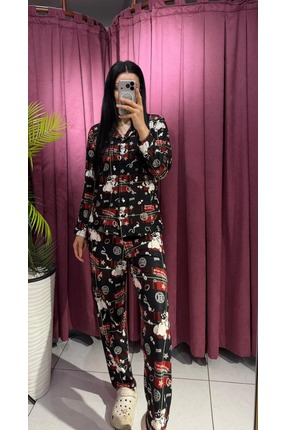 inci bayan giyim süet pijama takımı