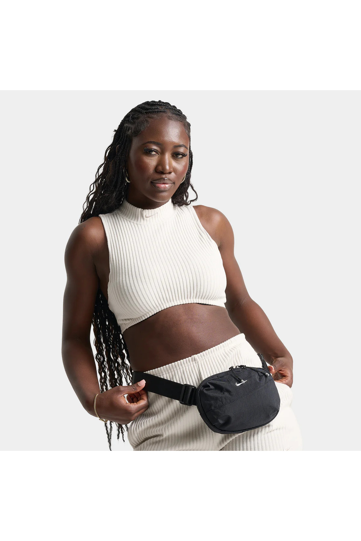 Nike Aura Waistpack 2 Litre Kapasiteli Siyah Kadın Bel Çantası görsel 4