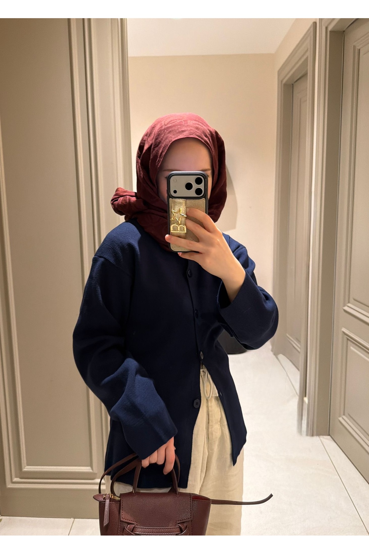 Çınar Couture  LACİVERT HIRKA - Görsel 3