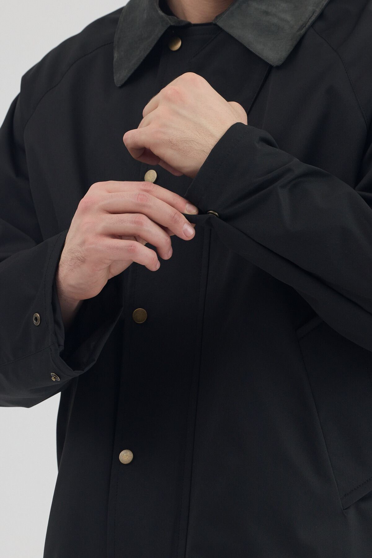 Stoncs  Erkek Siyah Kontrast Yakalı Oversize Ceket - Görsel 2