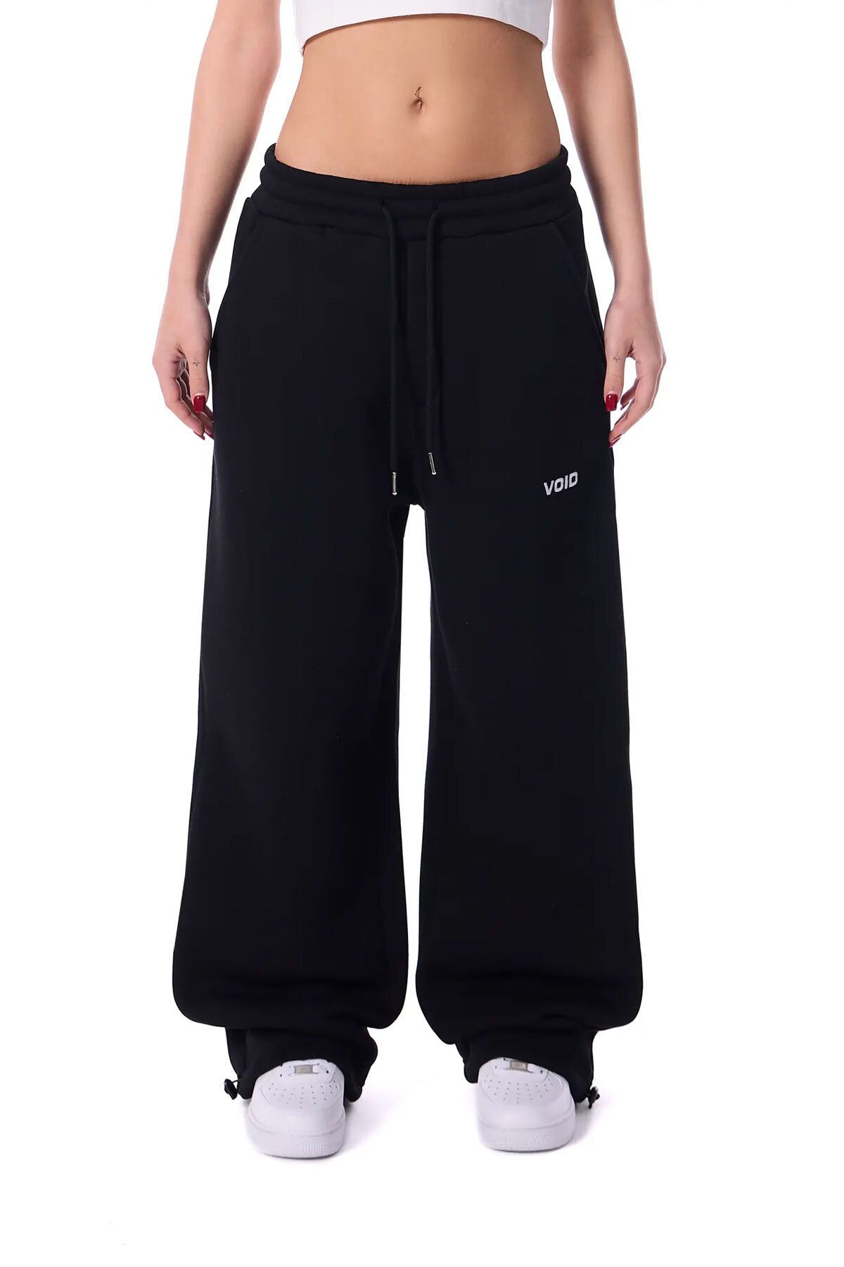 WEARTEX  Void Baskılı Kışlık Kumaş Ayarlanabilir Paça Baggy Premium Eşofman Altı - Görsel 2