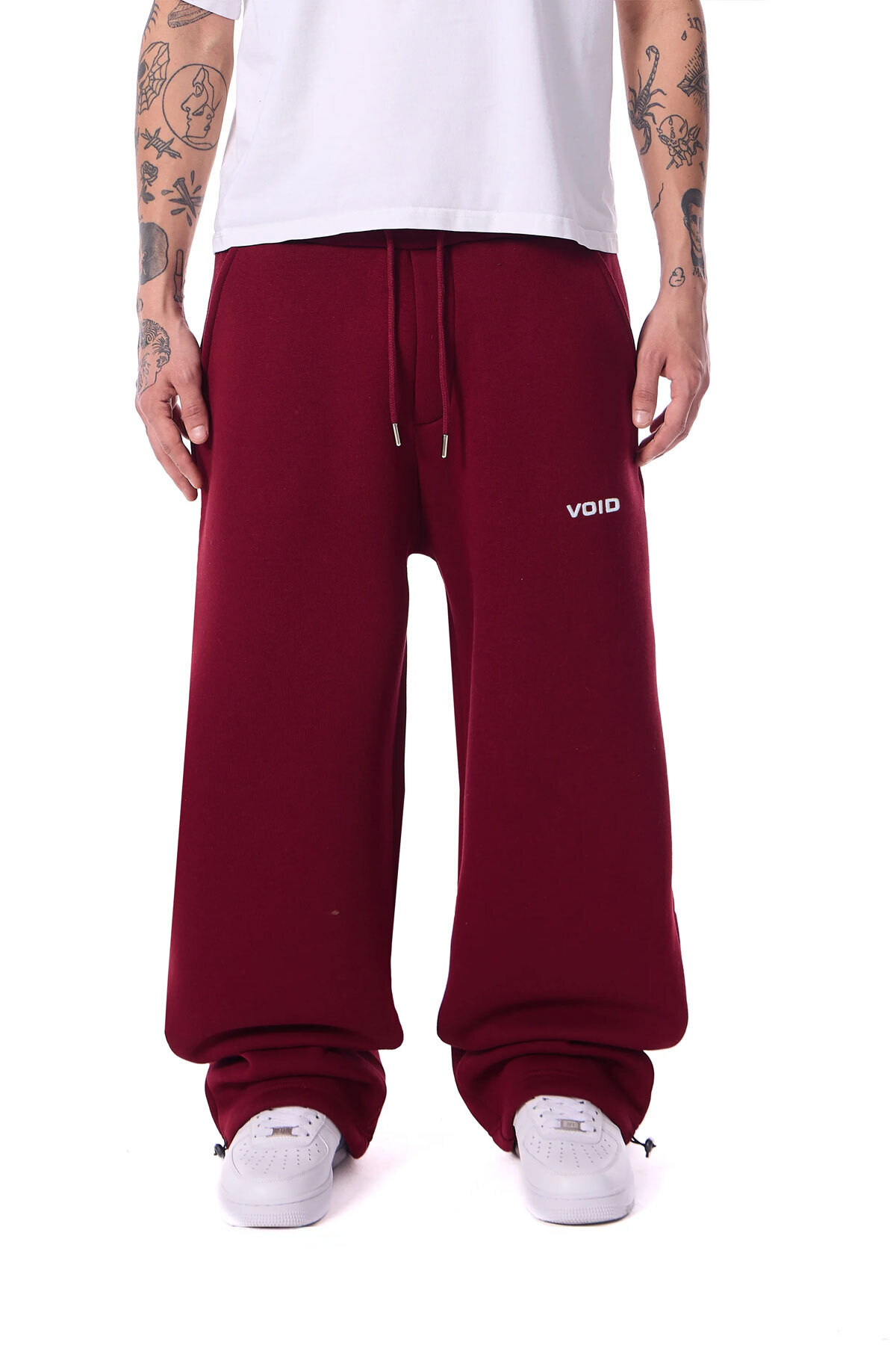 WEARTEX Void Baskılı Kışlık Kumaş Ayarlanabilir Paça Baggy Premium Eşofman Altı