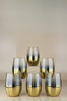 rova tr Botanica Serisi 6 Kişilik Özel Tasarım Cam Bardak Seti - Meşrubat ve ...