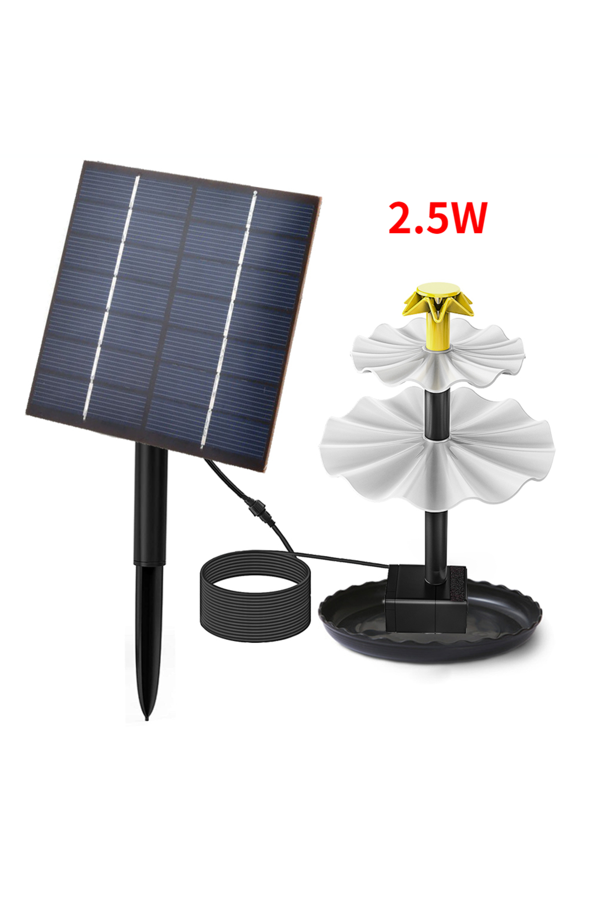 Choice 2.5W 2.5W/4W Solar Direct Drive Water Pump Split Ground Plug-in ...