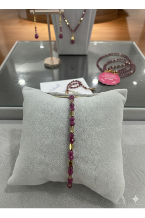 Zihintaşı Atölyesi Orkinal Yakut Doğal Taş El Yapımı Bileklik