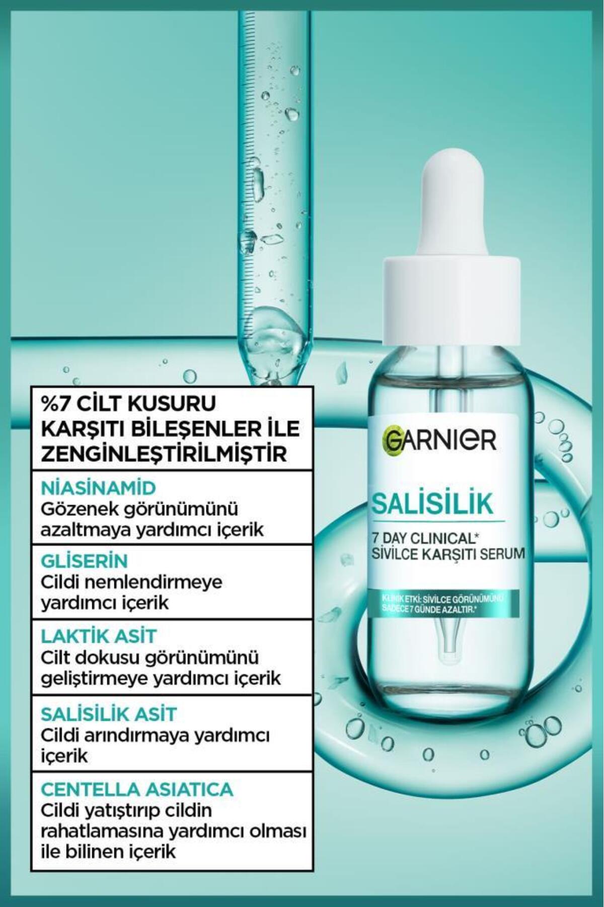 سرم ضد جوش کلینیکال سالیسیلیک 30ML، (7% نیاسینامید، گلیسیرین، اسید لاکتیک)، وگان