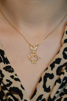 güneyler altın KELEBEK KOLYE 22 AYAR A013563