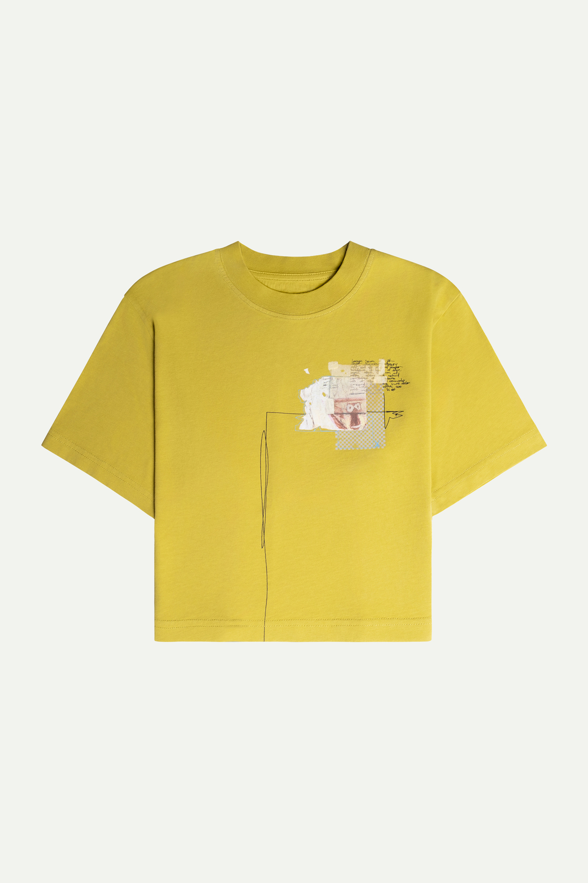 Women's Flat Cut Crop T-Shirt- Ludor