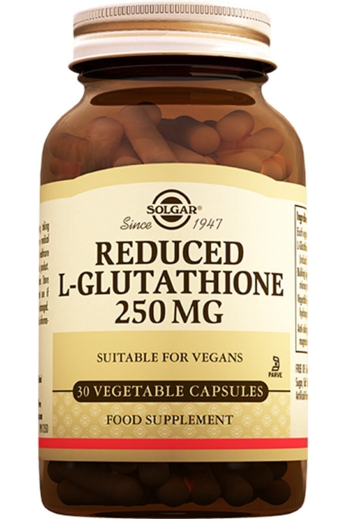 Solgar Reduced L Glutathione 250 Mg 30 Capsules (Reduced Glutathione) Skt:04-2024- Trendyol