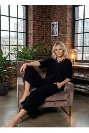 LAGRANZE Veloria Viskon Rahat Kesim Kadın Ev Giyim Takımı