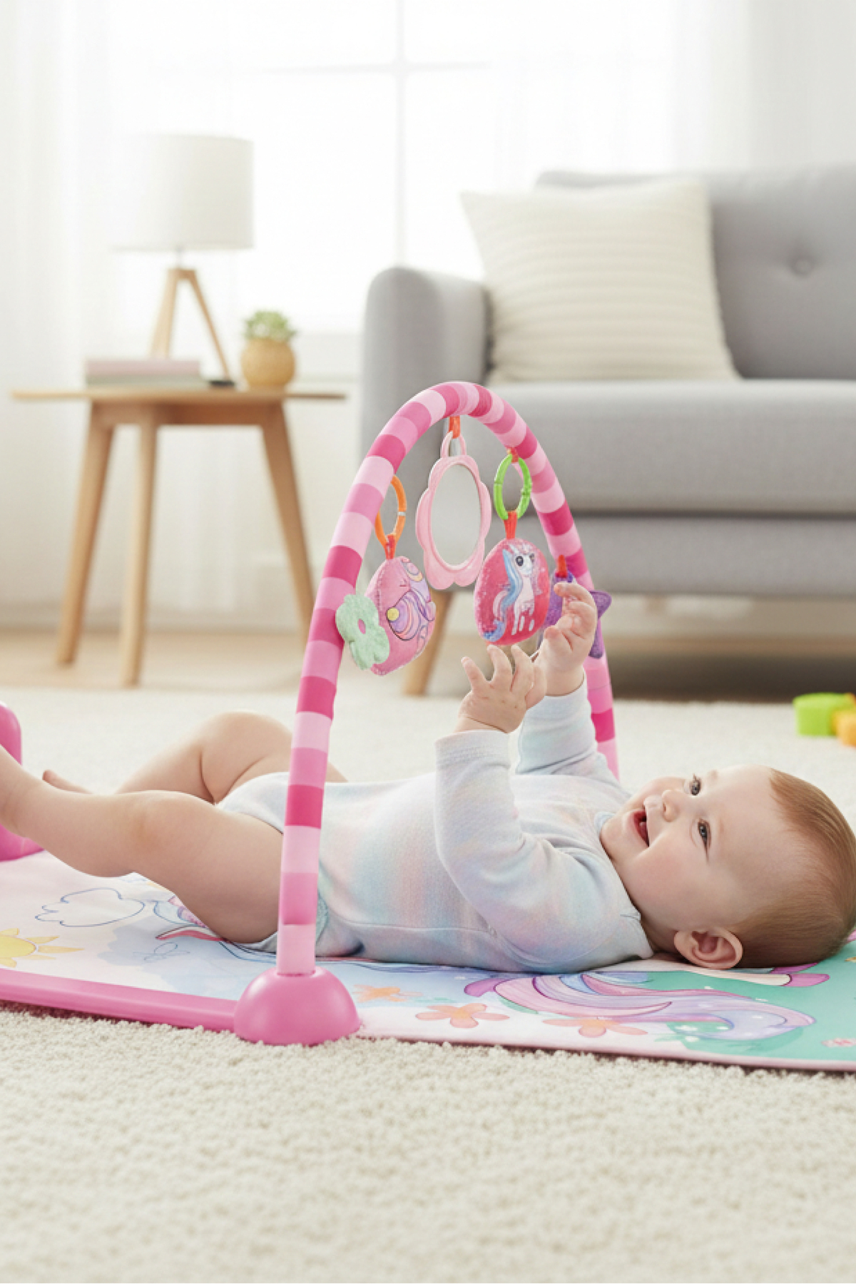ŞENOL OYUNCAK Piyanolu Unicorn Desenli Bebek Oyun Halısı- Eğitici Müzikli Aktivite Halısı (0-24 Ay) fotoğrafı 4 (önizleme)