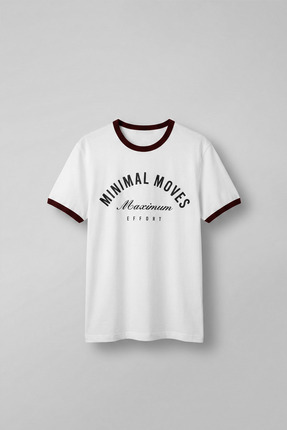 ablukaonline Erkek Regular Fit Kontrast Detaylı T-Shirt Ekru