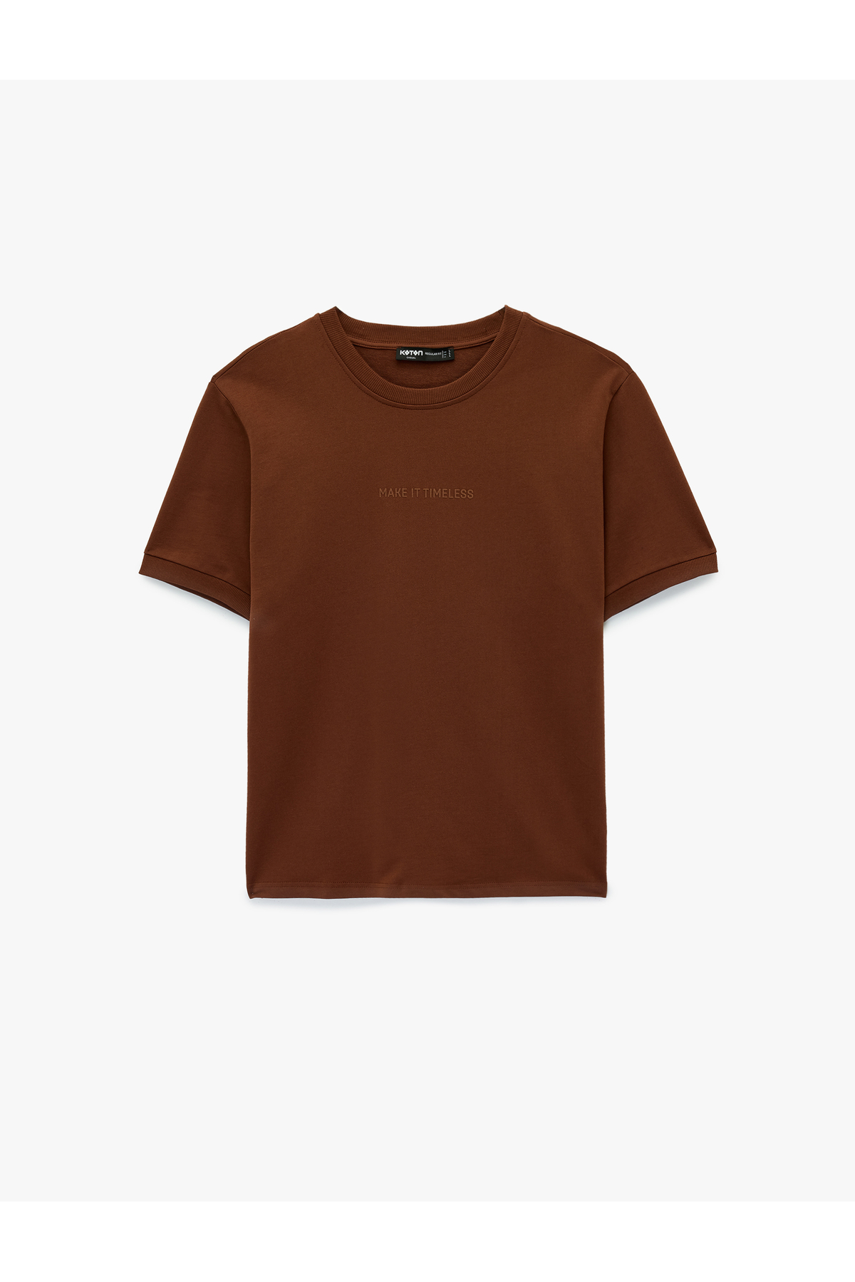 Koton Men'S Terracotta Cotton Printed T-Shirt