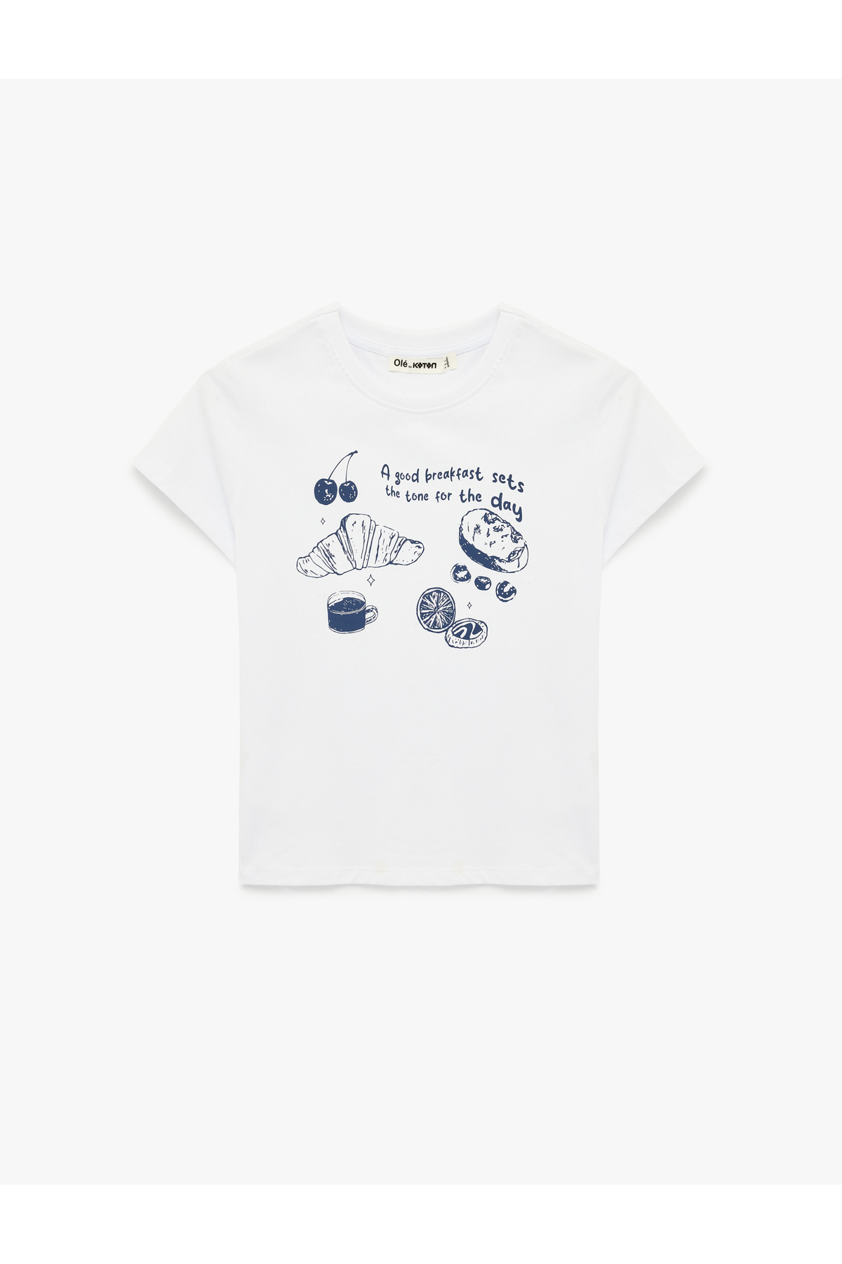 Koton Women'S Ecru Printed T-Shirt