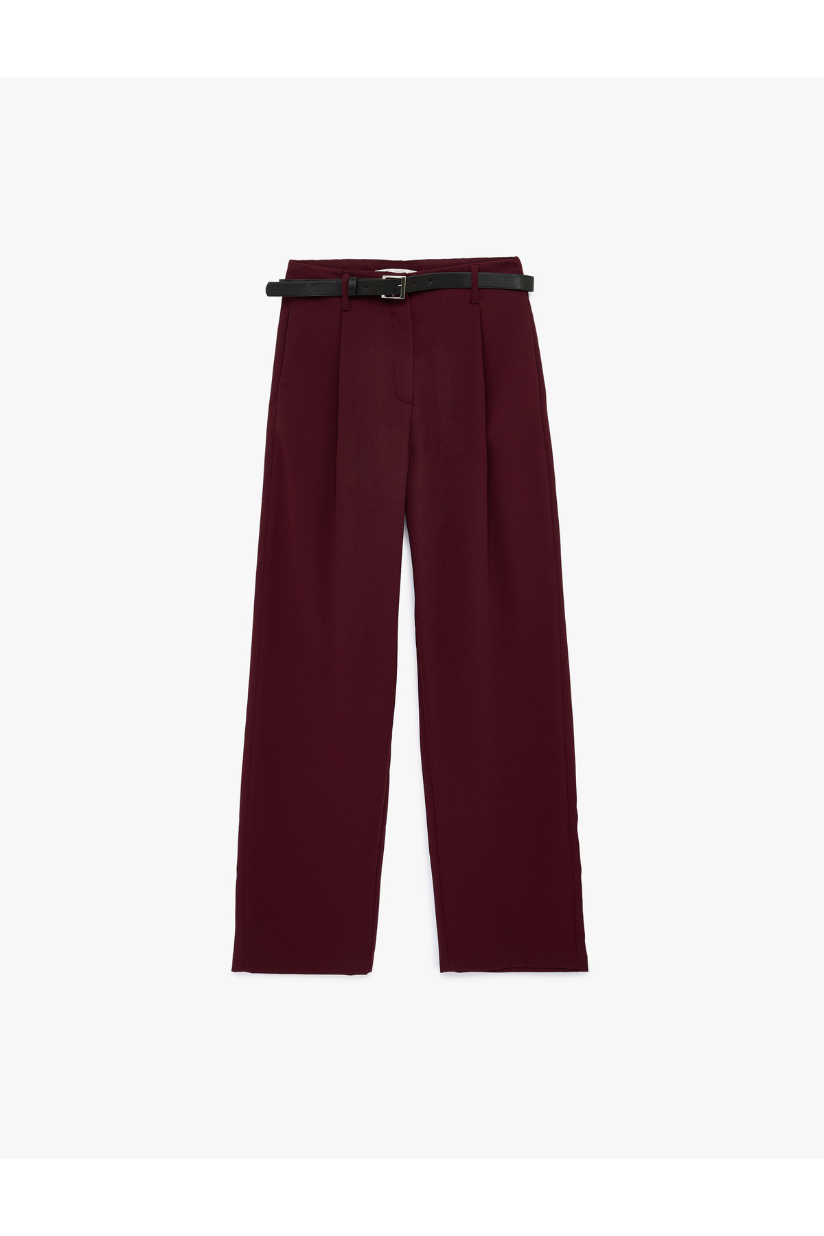 Koton Women'S Bordeux Belted Pants