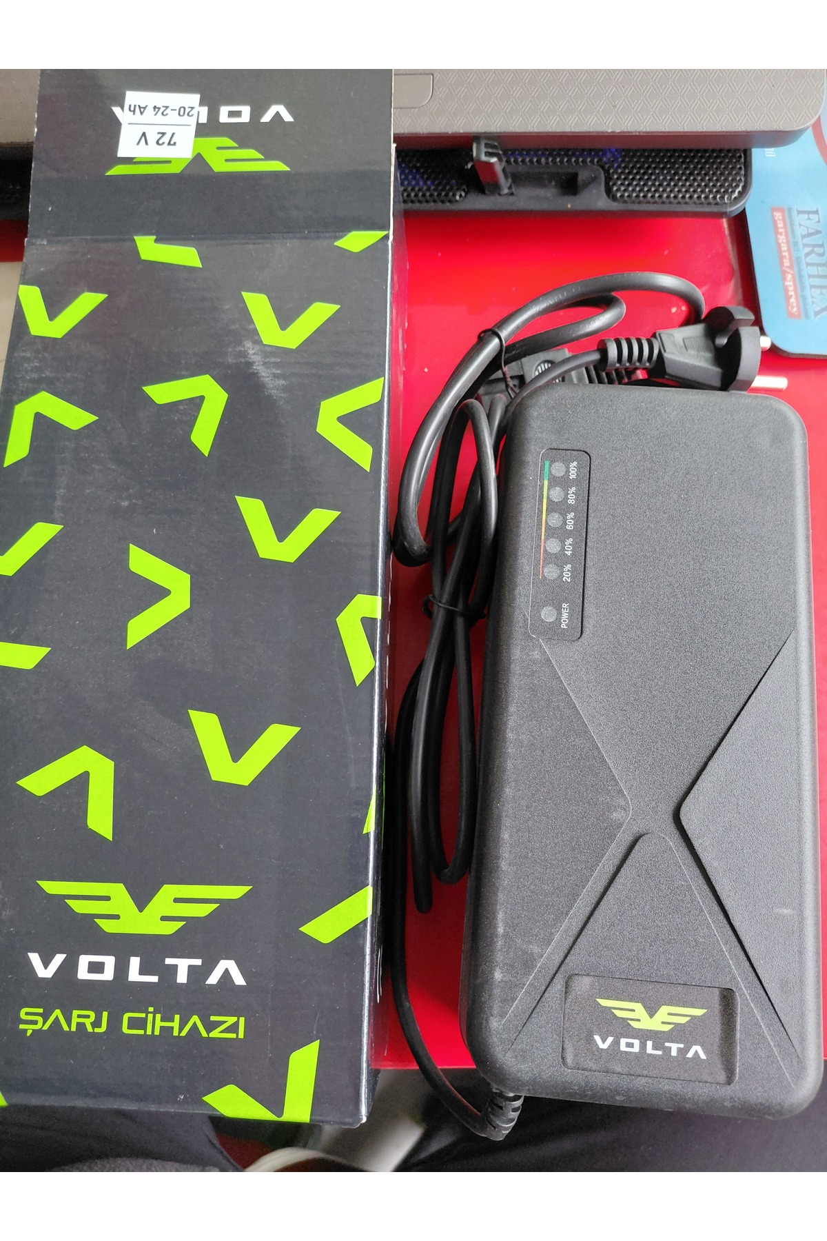 SEV e-charge 中古 Volta vs1 şarj cihazı 6 akü 72v 20-24 amper 2025 ve sonrası