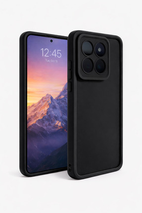 Vissona mi 14T Uyumlu Kamera Çıkıntılı Mat Silikon Telefon Kılıfı