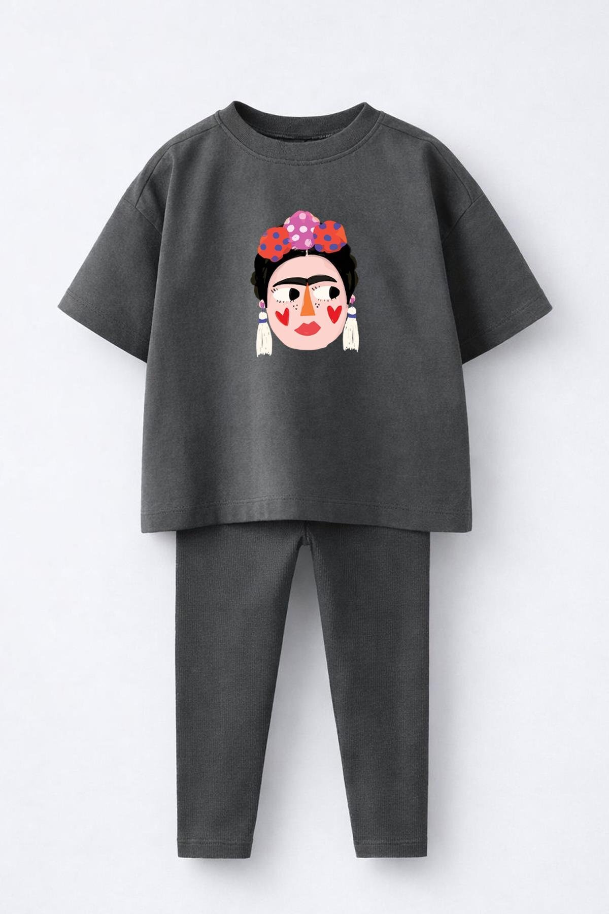 Monila Devojčice Frida Štampano Pamuk komada Rebrasto donji deo legginsa