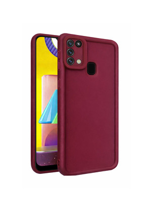 Vissona Samsung Galaxy M31 VE M21S VE F41 Uyumlu Kamera Çıkıntılı Mat Silikon...