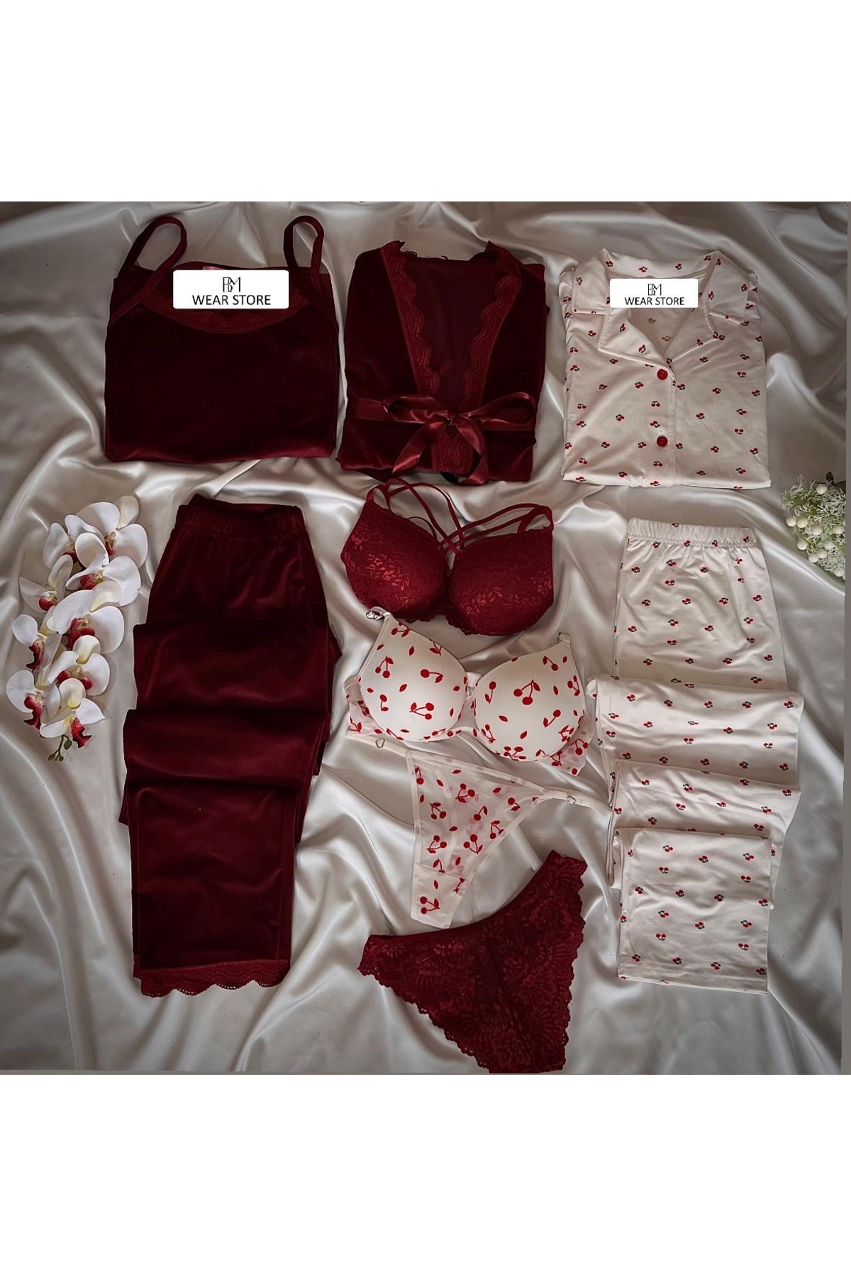 B&M STORE 9 Parça Gecelik Pijama Seti