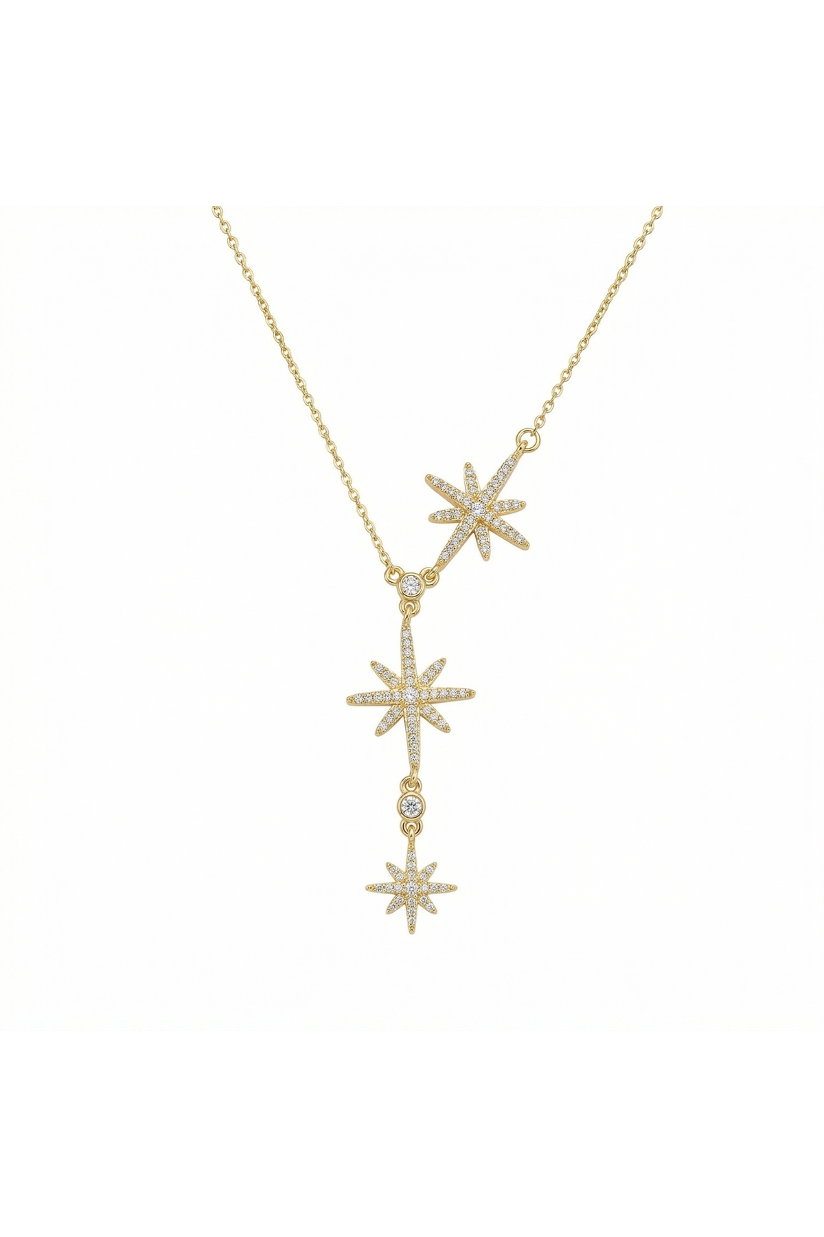 AccessoriesCınCık  316L Çelik Kararmaz Kadın Kolye | Gold Renk Kutup Yıldızı Kadın Kolye - Görsel 4