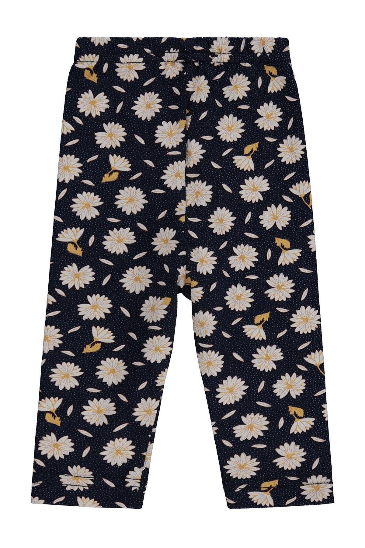 Civil Baby Papatya Baskılı 6-18 Ay Tayt - Lacivert 18-24 Ay fotoğrafı 2 (önizleme)