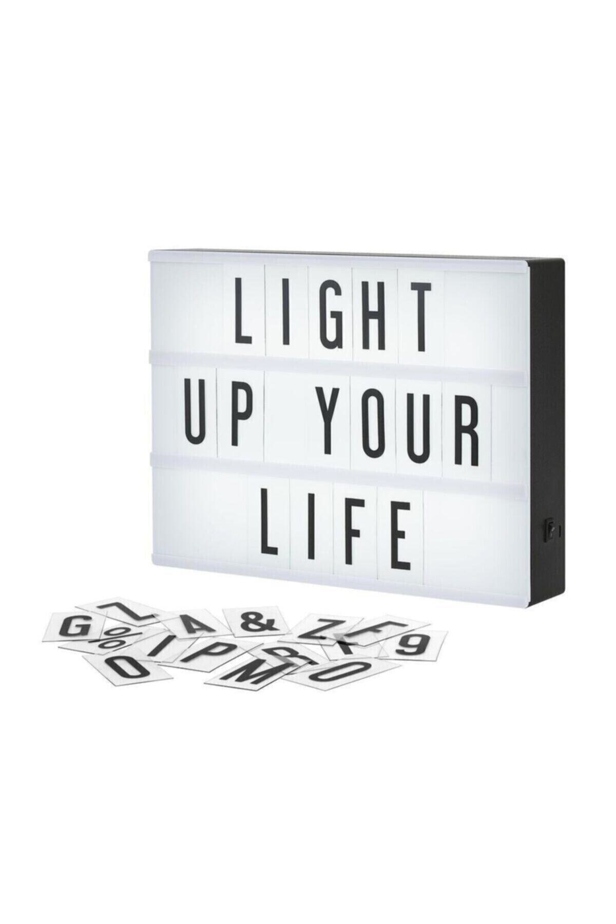 Led Message Lights NEBİL HOME A4 LED Message Light 96 harf Karakter Dekoratif Led Işıklı ...