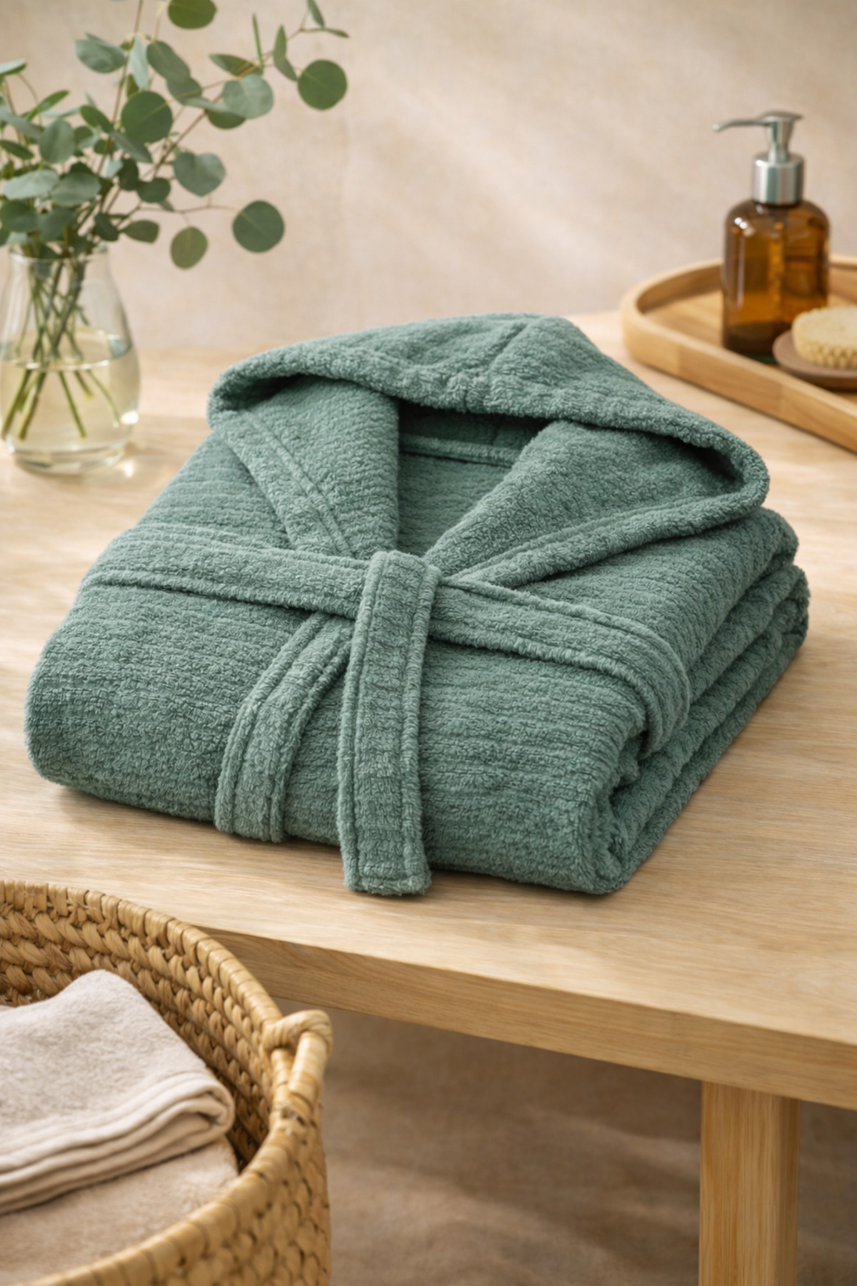 Medaillon Home Pamuk paket Sa kapuljačom ogrtača za kupanje, žene i muškarci,...