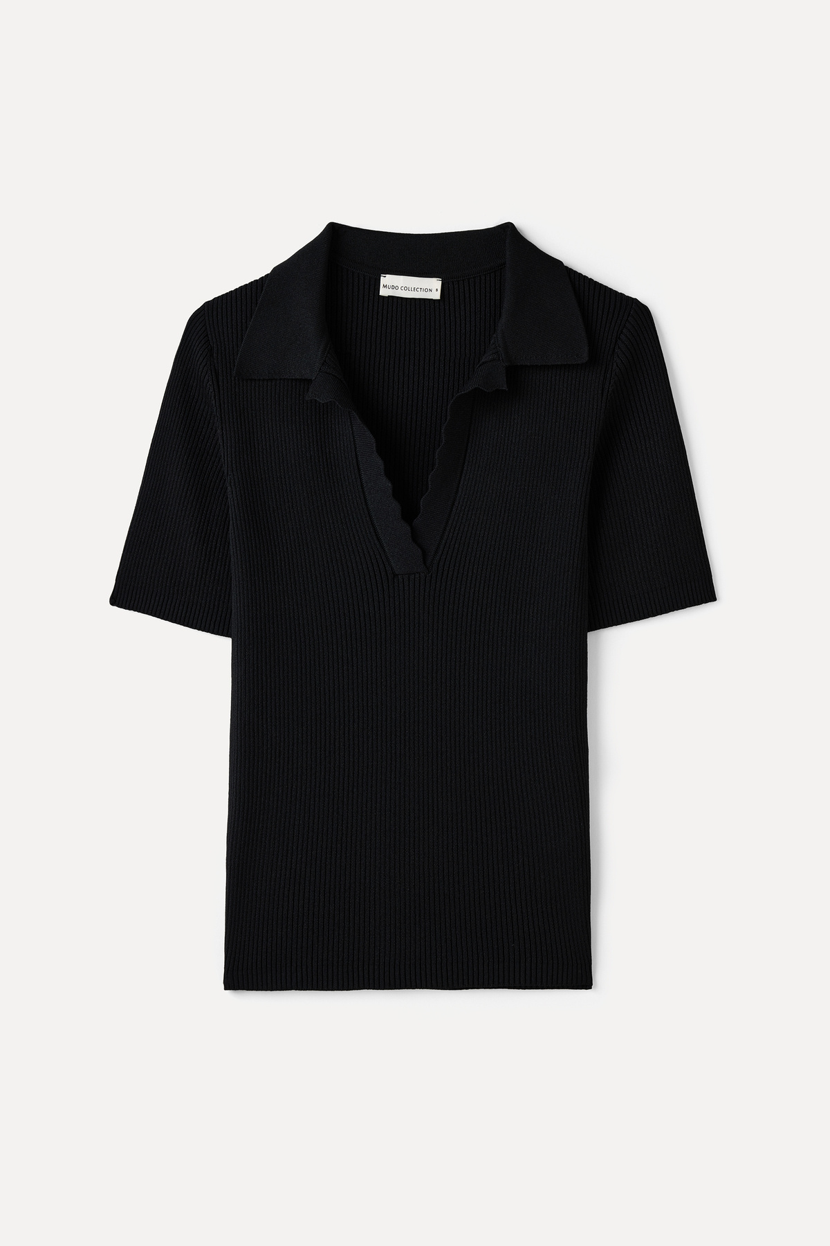 Mudo  FITTED POLO YAKA KISA KOLLU TRİKO KAZAK - Görsel 5