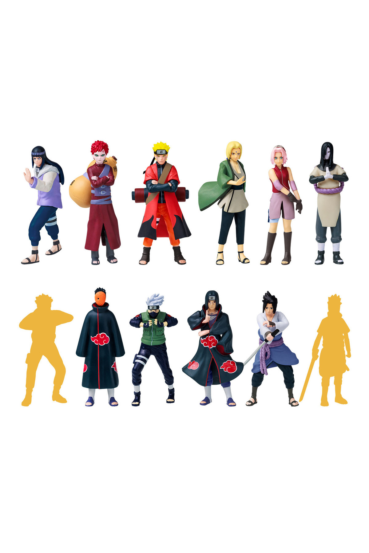 NECO TOYS Naruto 12'li Koleksiyon Figür Seti Model 1 - Fiyatı