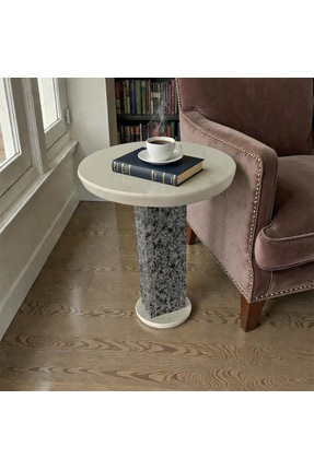 Antalya Mermerit ve Granit Zigon Sehpa Kuvars ve Granit taşından özel el yapı...