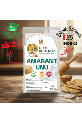 Diyet Glutensiz Glutensiz Amarant Unu 500 G