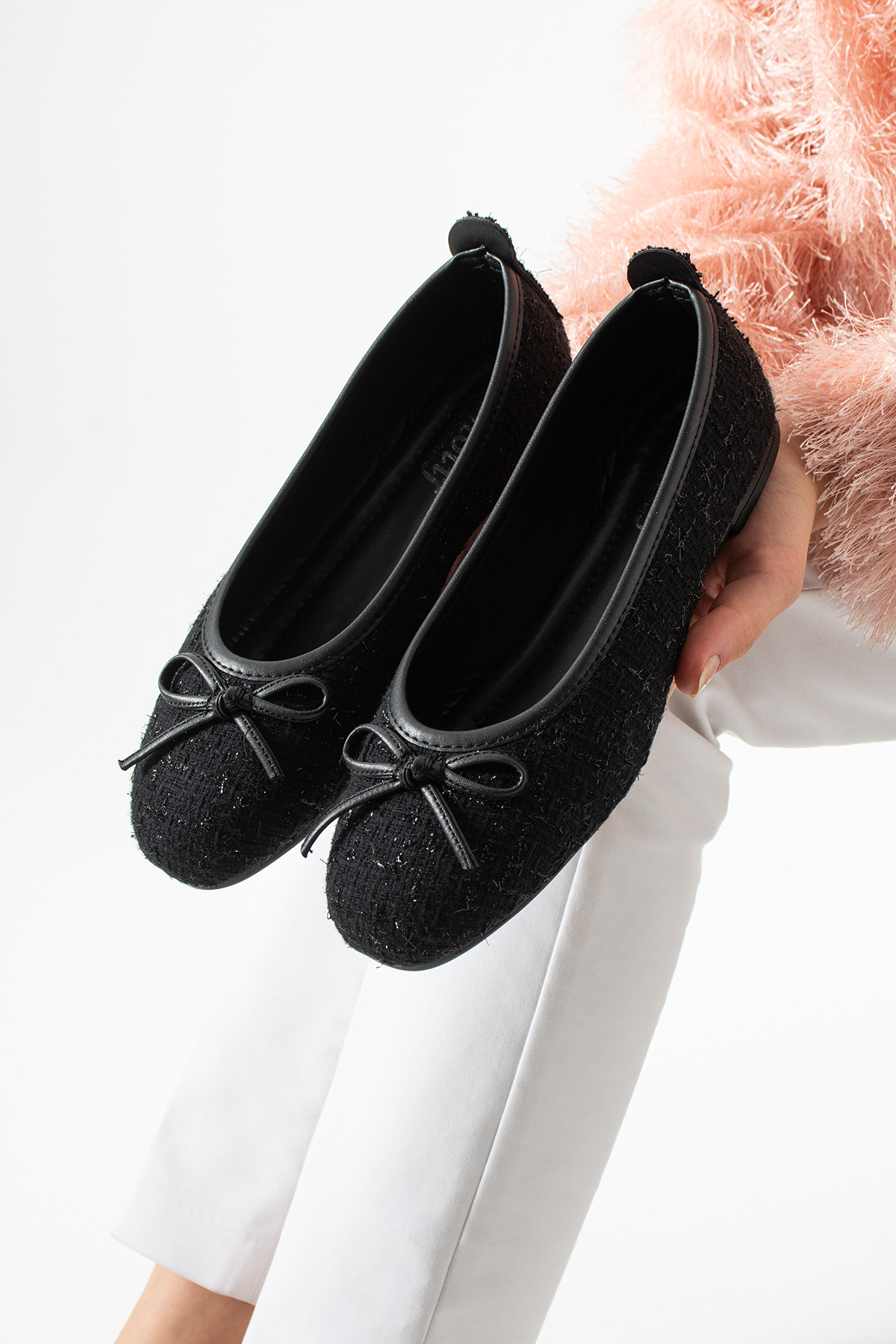 star shoes  Tüvit Kumaş Mary Jane Babet Şık Tokalı Ortopedik Taban Günlük Ayakkabı