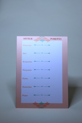 Leapin Craft Tarihsiz Kağıt Planlayıcı Paketi Pembe Tasarım (Tek pakette gram...