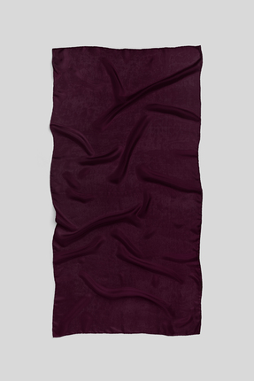 Befahomes Bordo Düz Renk Pamuksu Soft Şal