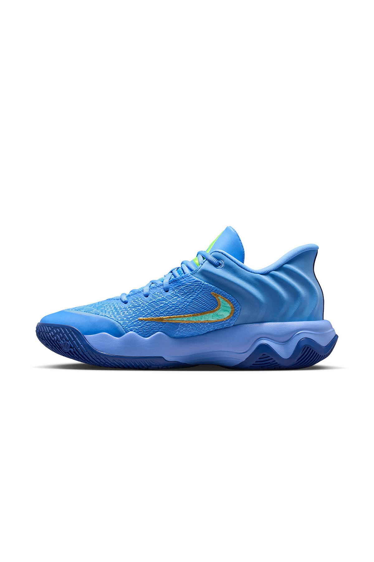 blue nike basketball sneakers