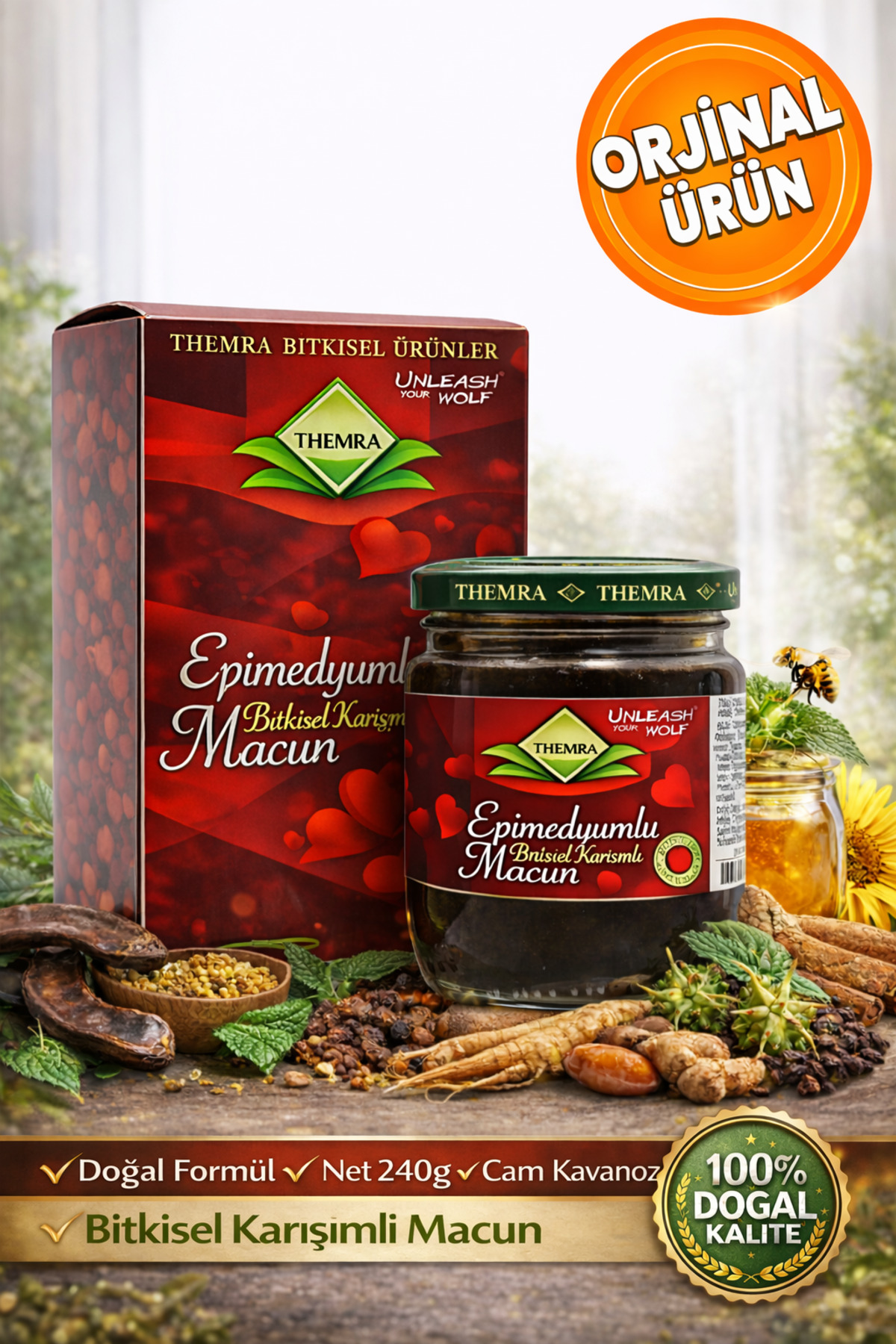 UNLEASH YOUR WOLF Themra Epimedium Macunu Bitkisel Karışımlı Kuvvet ...