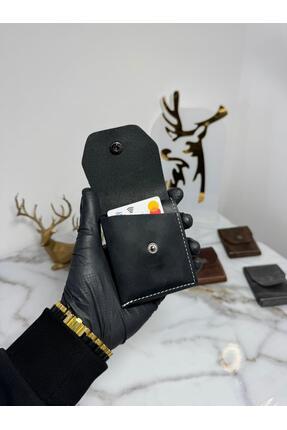 SANAT %100 Hakiki Crazy Deri El yapımı Minimalist Cüzdan - Crazy Deri Şık Kal...