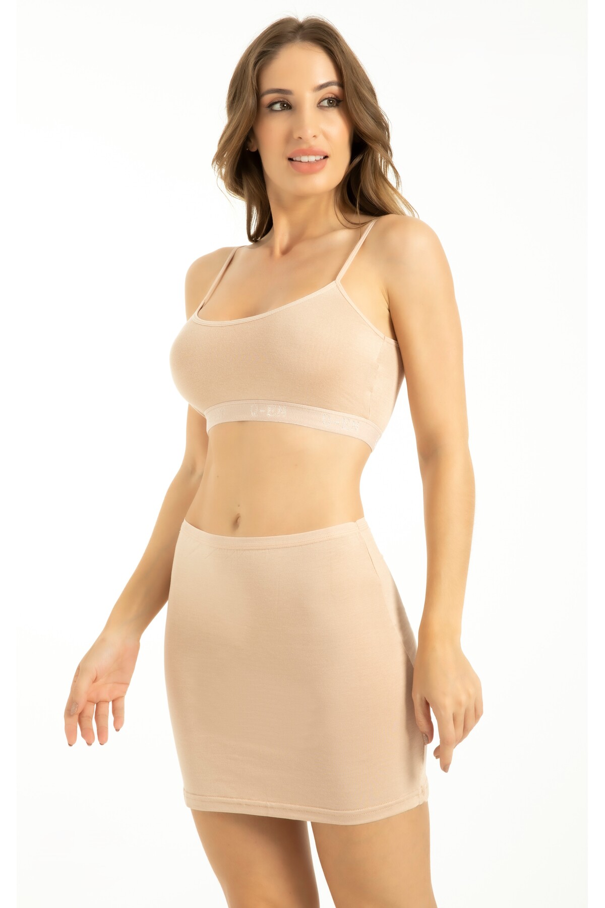 Love Dream Underwear Kadın Jüpon Mini Boy Bambu Kumaş , Etek Astarı , Yumuşak ve Esnek Yapılı