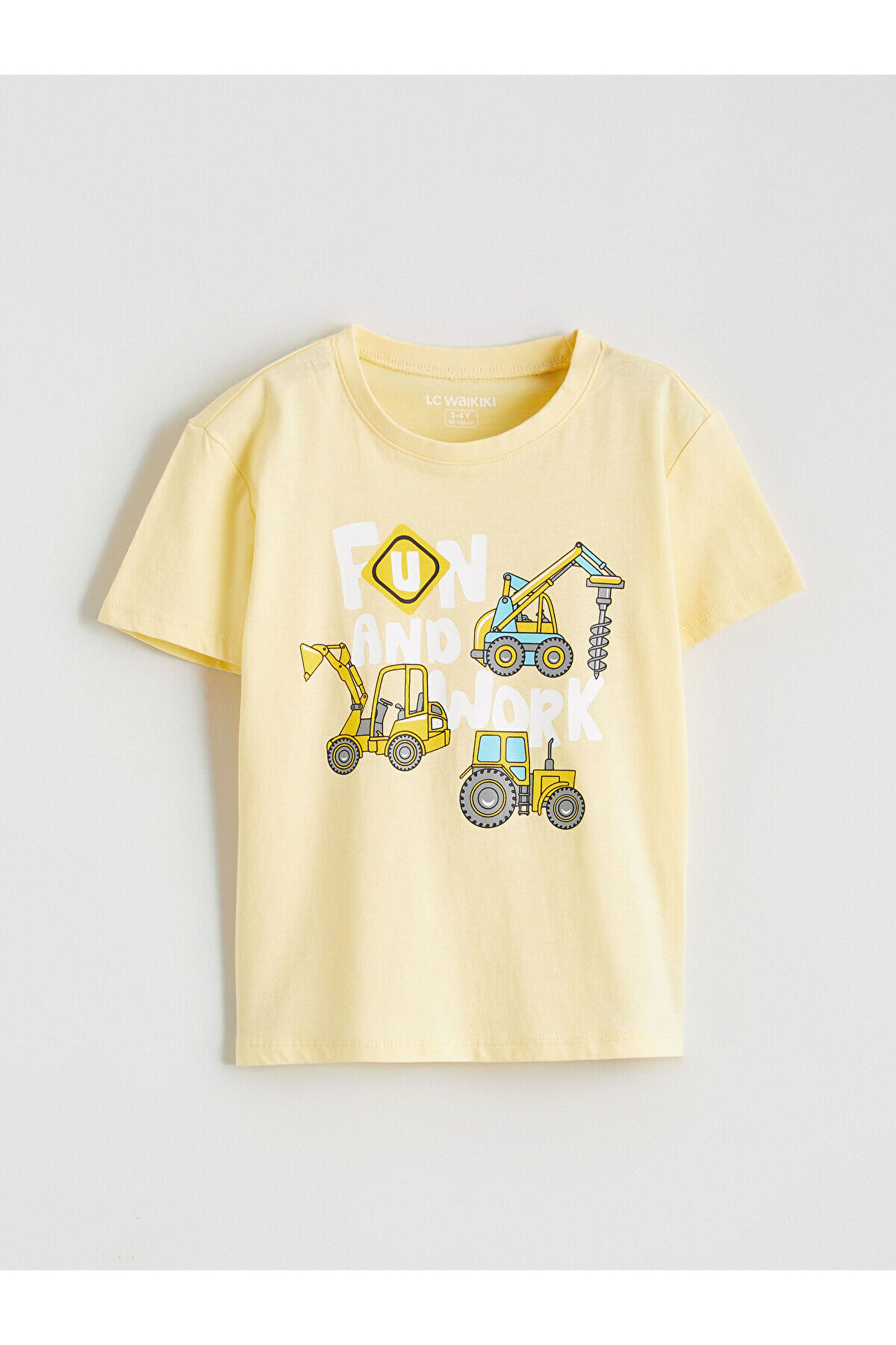 LC Waikiki Elsiva Collection Sarı Bisiklet Yaka Baskılı Erkek Çocuk Pijama Takımı fotoğrafı 2 (önizleme)