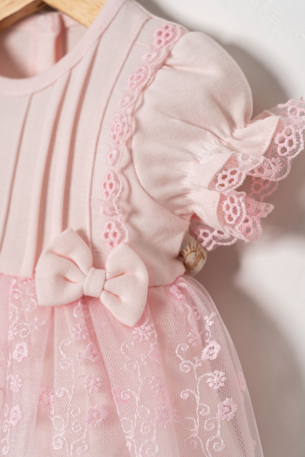 Miniday Baby Kız Bebek Mevlütlük Elbise Yazlık Bandanalı Dantelli Yeni doğan Hastane çıkışı Gelinlik Abiye 4011 fotoğrafı 3 (önizleme)