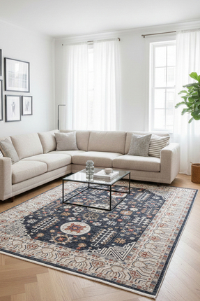 ENMİRSA HOME Lüks Modern Tasarım Zenisa Halı; Leke Tutmaz Kaymaz Taban Salon,...