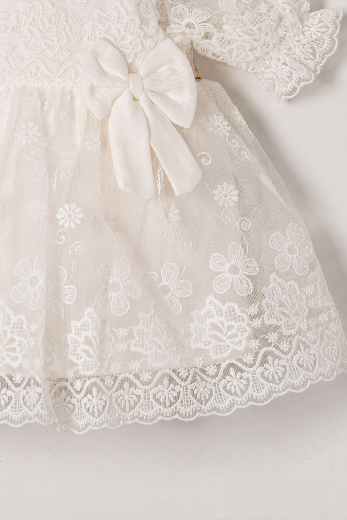 Miniday Baby Kız Bebek Mevlütlük Yazlık Elbise Bandanalı Dantelli Yeni doğan Hastane çıkışı Gelinlik Abiye 13 fotoğrafı 5 (önizleme)