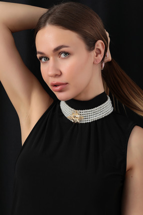 King Bee Arı Figürlü Çok Sıralı İnci Choker Kolye - Gold Detaylı Vintage Şık ...