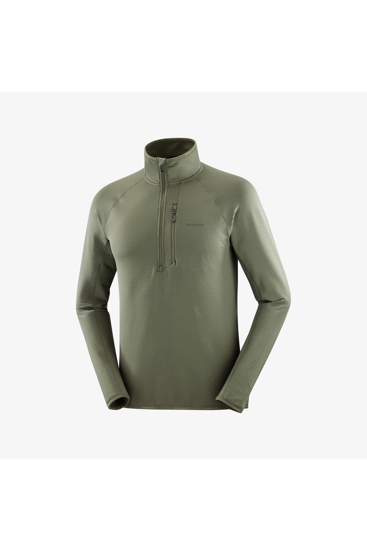 سالومون کاپشن پشمی نیم زیپ مردانه ESSENTIAL LIGHTWARM طرح برگ انگور LC2444500